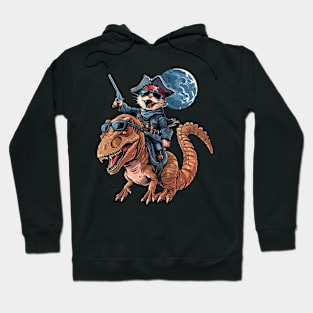 Cat Dinosaur Wagon Hoodie